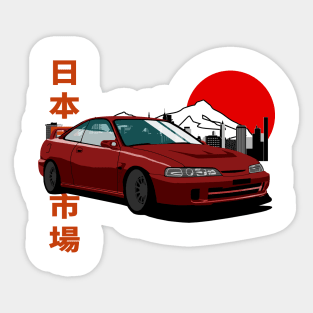 Honda Integra dc2 Japanese Retro Style Sticker